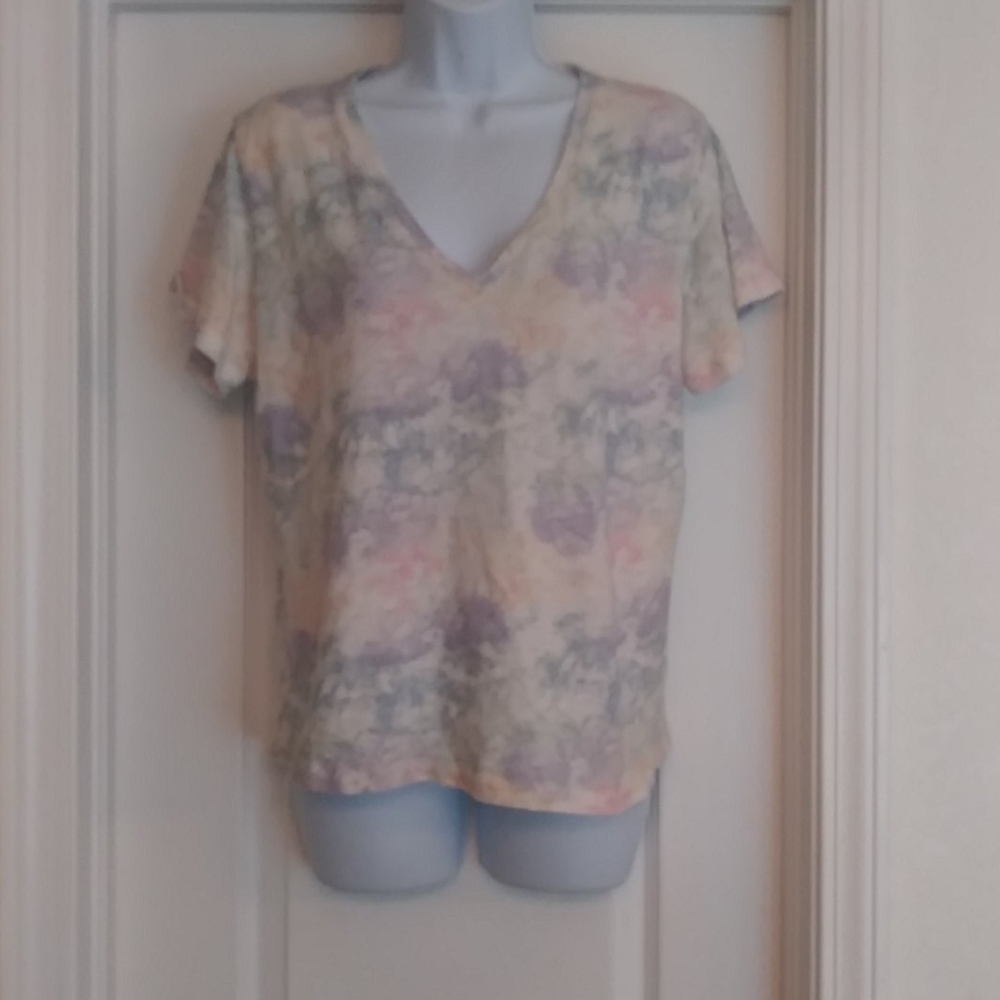 RAILS CARA COTTON TEE RAINBOW TIE DYE - Picture 5 of 10